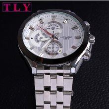 Watch luxury men genuine quartz jewelry Japan movement stainless stee watch alloy watch free shipping