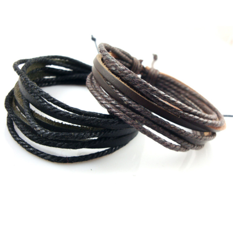 Factory-direct-sales-Fashion-Jewelry-Wrap-Multilayer-Leather-Bracelet ...