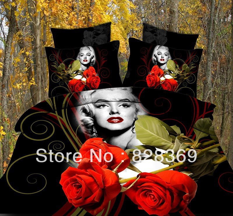 ... marilyn-monroe-bedding-3D-Bedding-set-paintings-quilts-Bed-set-Bedding