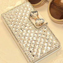 Luxury Bling Rhinestone Diamond for samsung galaxy Note 2 Note 3 S4 S3 N7100 i9500 i9300 wallet flip phone leather case cover