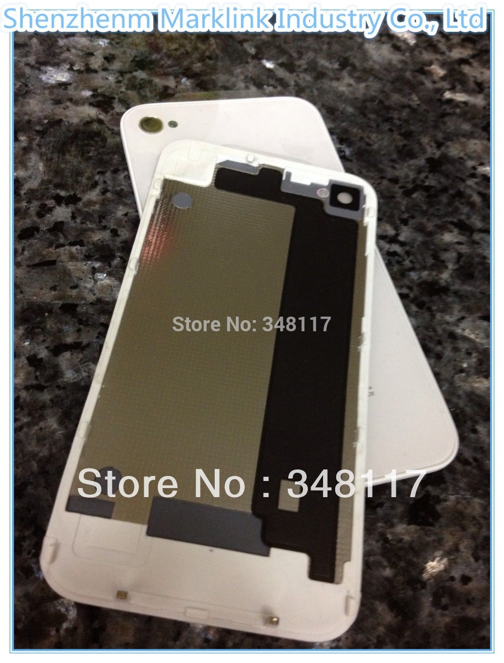 wholeases factory price Mobile Phone Parts Battery Door replacement Case In White and black Color For