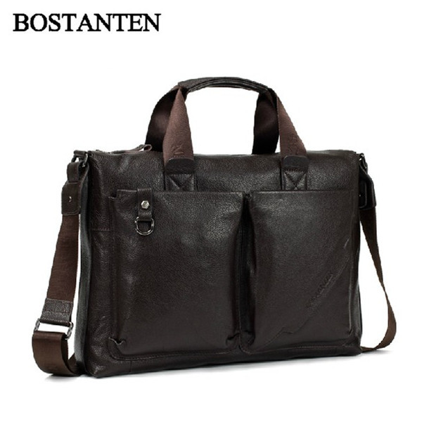 2014 New P.kuone Men Bag Brand Handbag Genuine Leather Bags Cowhide