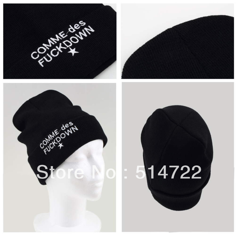 Winter Cool Hip Autumn 1Pc Men Cotton that knit  say knitting beanie trill Dope Beanie hats Hop