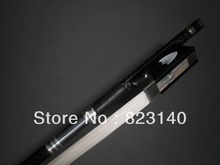 3 PCs 4 4 Quality Strong Black Carbon Fiber Bow with Ebony Frog White horse hair