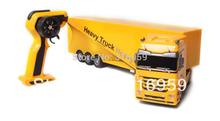 New Larger Truck Mercedes Super Racing 12 Wheel Front Rear Light Trailer Container High simulation sound
