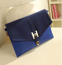 Hot Sale New 2013 Fashion  blue  big clutch bag