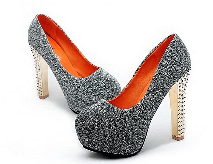 Wholesale NEW SEXY WOMENS GLITTERY CONCEALED PLATFORM THICK WITH HIGH HEELS SHOES 922