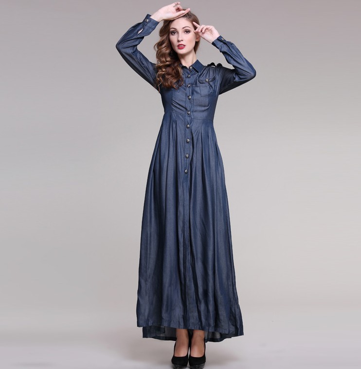 22 Awesome Womens Long Sleeve Denim Dress Playzoa Elegant Women Long Sleeved Slim Casual Denim Jeans Party Mini Dressin Dresses