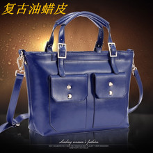 Wax oil bag 2014 autumn and winter women one shoulder cross body handbag female bag vintage
