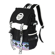 Large capacity travel bag school bag for high school students 15 laptop bag canvas bag preppy