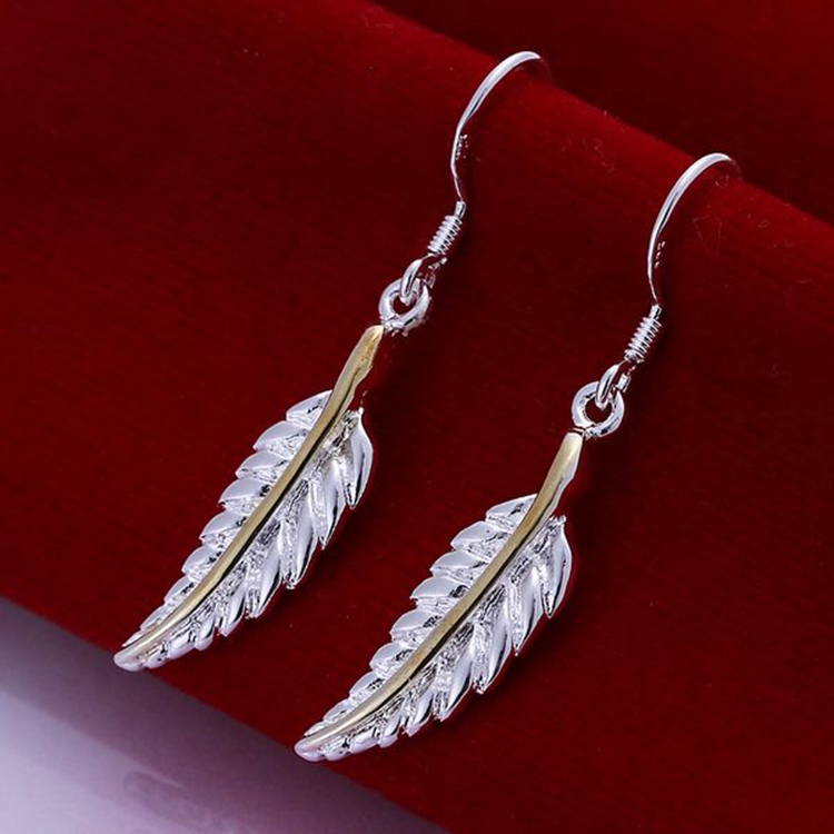 Wholesale-Fashion-Handmade-Feather-Drop-Delicated-sterling-silver-925 ... Wholesale-Fashion-Handmade-Feather-Drop-Delicated-sterling-silver-925 ...