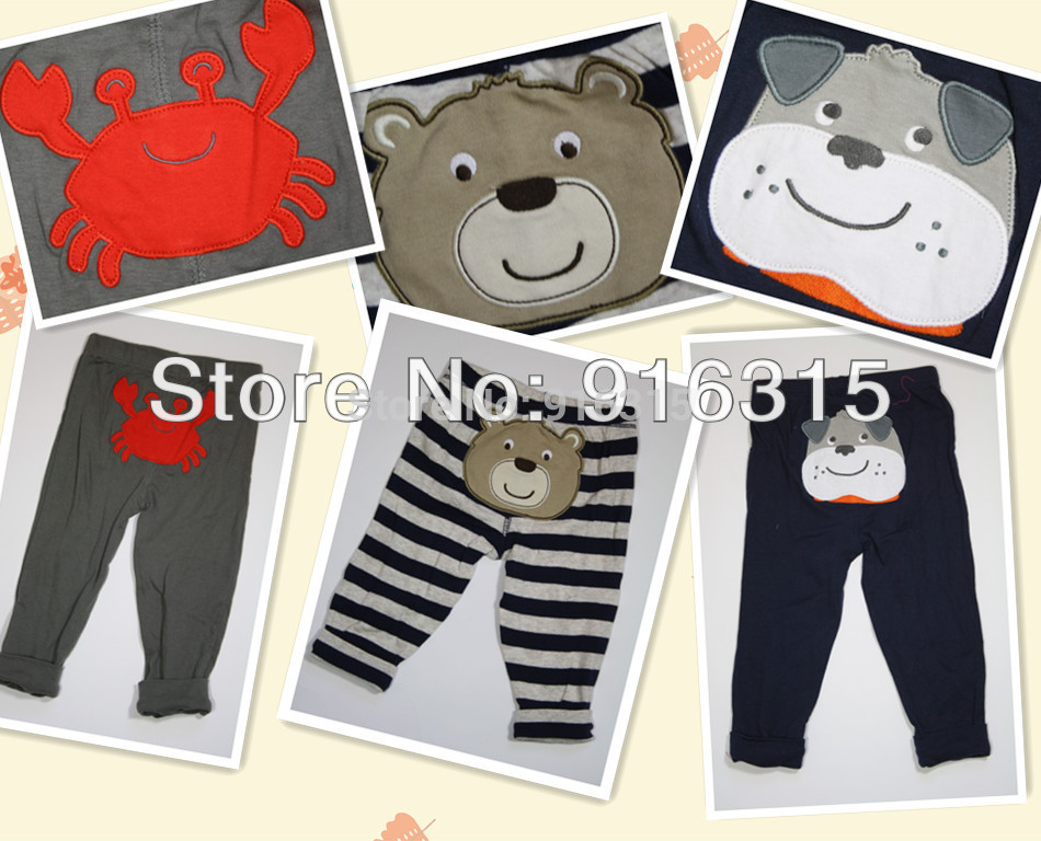 1 piece Fashion Baby Boy Girl Pant Carter s Love Pants Trousers Easy Pull on Pants