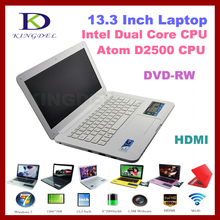 OEM 13 3 inch laptop Computer Intel D2500 dual core 1 86Ghz Built in DVD Burner
