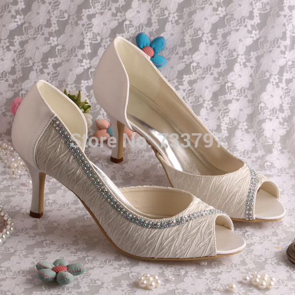 Magic Bride Name Brand Ribbon Bridal Wedding Boots Ivory Lace Short