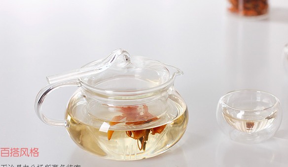 500ml heat resistant glass teapot beautiful tea pot including inner filter