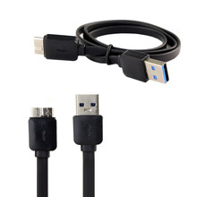 USB 3.0 Sync Data Charger Cord Noodle Cable For Samsung Galaxy Note 3 N9000 BK  Freeshipping&wholesale