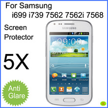 new 5pcs mobile phone screen protector for samsung Galaxy S Duos 7562 7562i i699 i739 7568