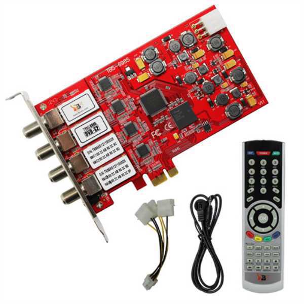 Купить tbs6985 PCI-е двб-С2 квад-тюнер ТВ-карты ТВ приемник, телевизор ...