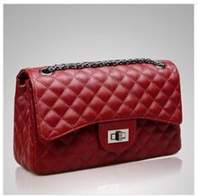Free shipping Black women leather handbag shoulder bags messenger bag solid big black bags famous brand