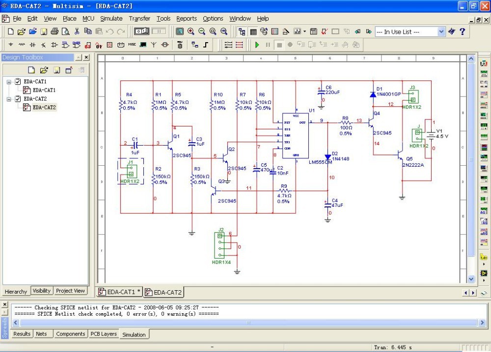 NI Multisim 13 electronic circuit simulation