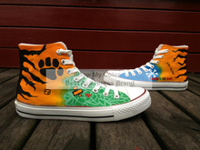 2014 New Shoes ED Sheeran High Top Sneaker Canvas Hand Painted Men Women Fashion Shoes
