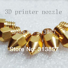 3D printer nozzle (60PCS/LOT)! 1.75mm abs / pla material Makerbot Mk8 3D printer nozzle 0.4mm precision printing