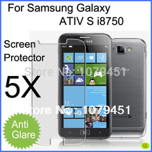 top quality 5pcs free shipping Smartphone Samsung Galaxy ATIV S i8750 screen protector,matte anti-glare LCD protective film