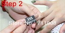 Free Shipping 10 Designs Available Magnetic Polish Tips Sheet Strip For Nail Art 10pcs Lot Slice