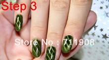 Free Shipping 10 Designs Available Magnetic Polish Tips Sheet Strip For Nail Art 10pcs Lot Slice