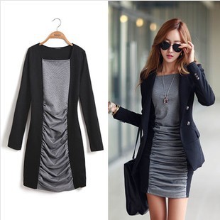 -Lady-Casual-Dress-Winter-Spring-Women-s-new-long-sleeved-dresses ...