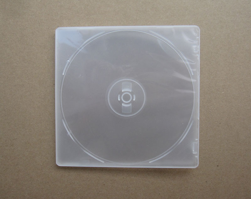 free shipping 5 pcs plastic cd case box dvd case box for 1 case for cd
