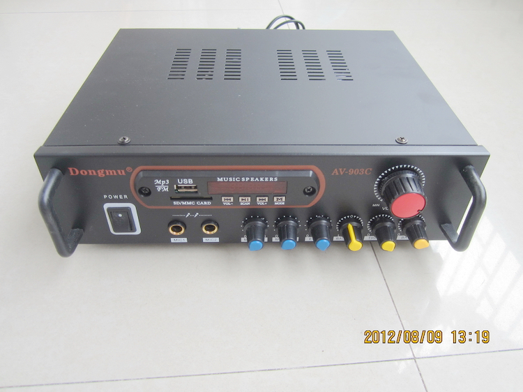 Купить двух канальный av 903220240v усилитель с fm радио караоке