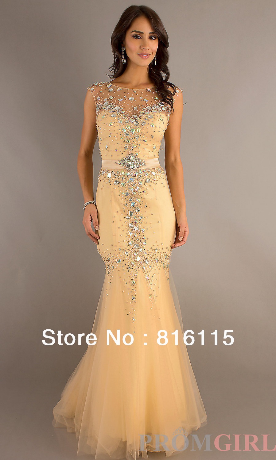 Most Beautiful New Tulle Sleeveless Mermaid Gown by Dave and Johnny ... Most Beautiful New Tulle Sleeveless Mermaid Gown by Dave and Johnny ...