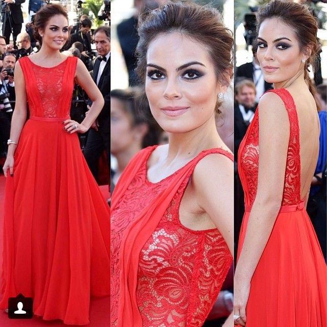 Best-Selling-Celebrity-Dresses-2014-Red-Carpet-A-line-Scoop-Sash ...