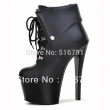 2014 fashion punk rivet platform boots motorcycle boots 7 inch high heel boots fashion female shoes women’s 17cm martin boots