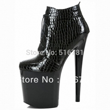 20cm high heel ankle boots women fashion short boot winter footwear High heeled shoes sexy 8