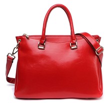 2014 HOT Brand Fashion Genuine Leather Handbags For Office Ladies Casual Tops Real Leather Women Shoulder Bags Free Shipping