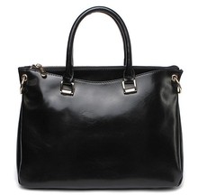 2015 HOT Brand Fashion Genuine Leather Handbags For Office Ladies Casual Tops Real Leather Women Shoulder