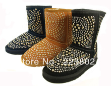 Wholesale  3042  Snow boots limited edition Rivet warm down boots winter women’s snow boots  Studded style free shipping