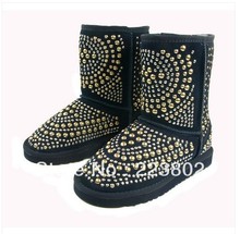 Wholesale 3042 Snow boots limited edition Rivet warm down boots winter women s snow boots Studded