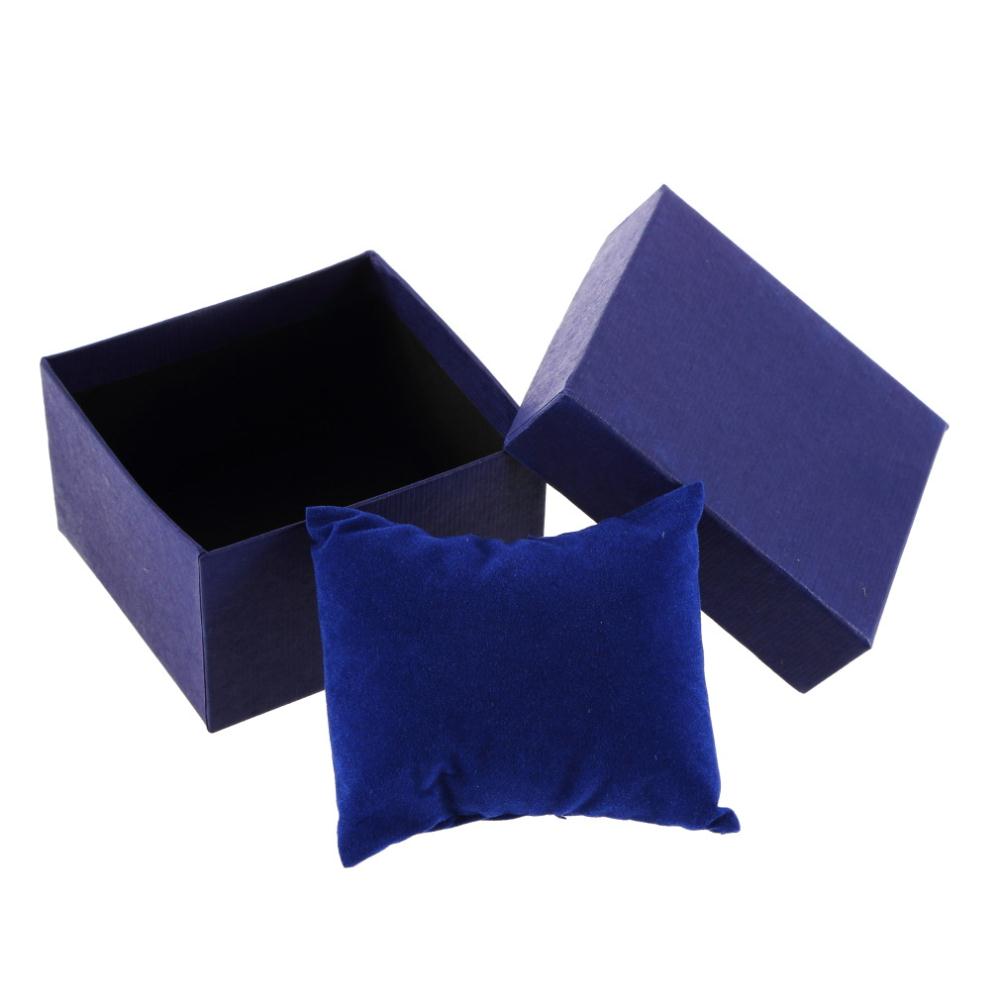 5pcs pure color watch gift box jewelry box packaging accessories great boxes with pillow for jewelry