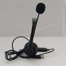 USB skype phone headset single for PC earphone microphone can mute mic and speaker adjust volume