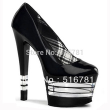 Free Shipping Single Shoes Super-Elevation 17cm Women’s High-Heeled Shoes Platform Shoes 7 Inch High Heels Crystal women’s pumps