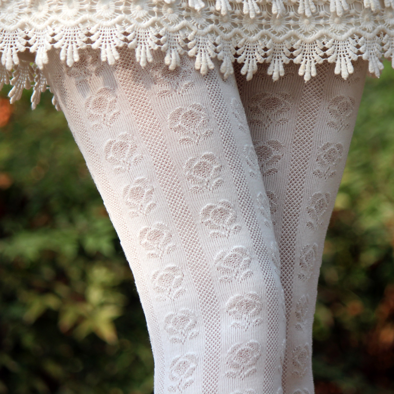 flower lace tights price