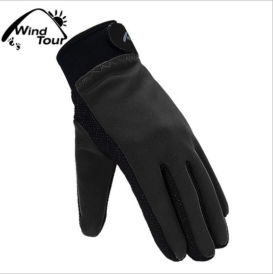 Outdoor autumn winter warm fleece Colloidal particles gloves thermal wincey cold proof mountain hunting sports for