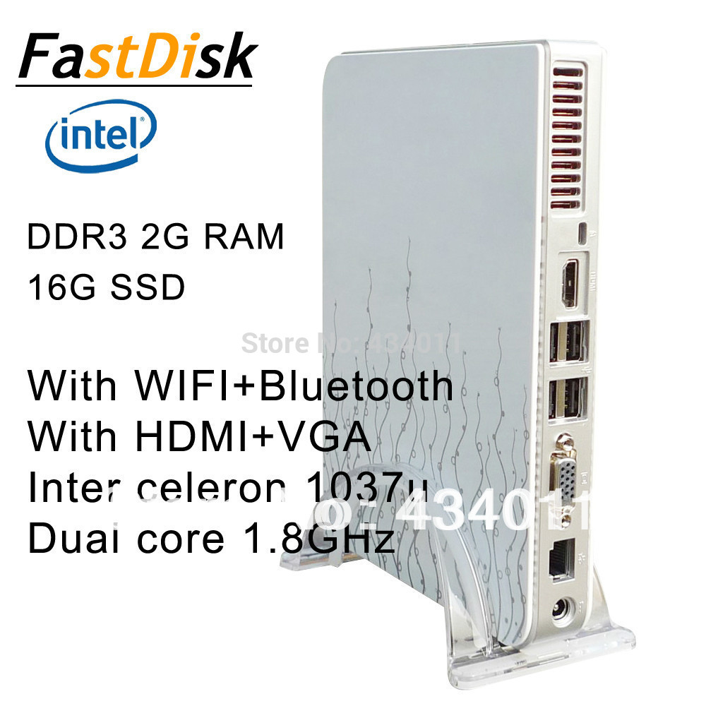  WIFI Bluetooth support HDMI VGA thin clients mini pcs intel celeron 1037u dual core 1