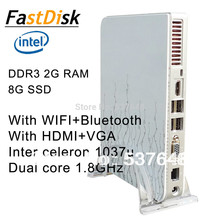 thin clients  mini pcs with intel celeron 1037u dual core 1.8GHz  with WIFI +Bluetooth  support HDMI+VGA