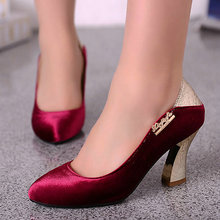 2014 fashion sexy High Square Heels Pumps High Platform Women Party Shoes women’s Pumps Shoes size 34-44