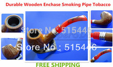 New Durable Wooden Enchase Smoking Pipe Tobacco Cigarettes Cigar Pipes For Gift