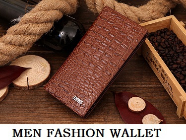 Hot Sales 2015 New Brand Men's Casual Long Wallet Genniune Leather